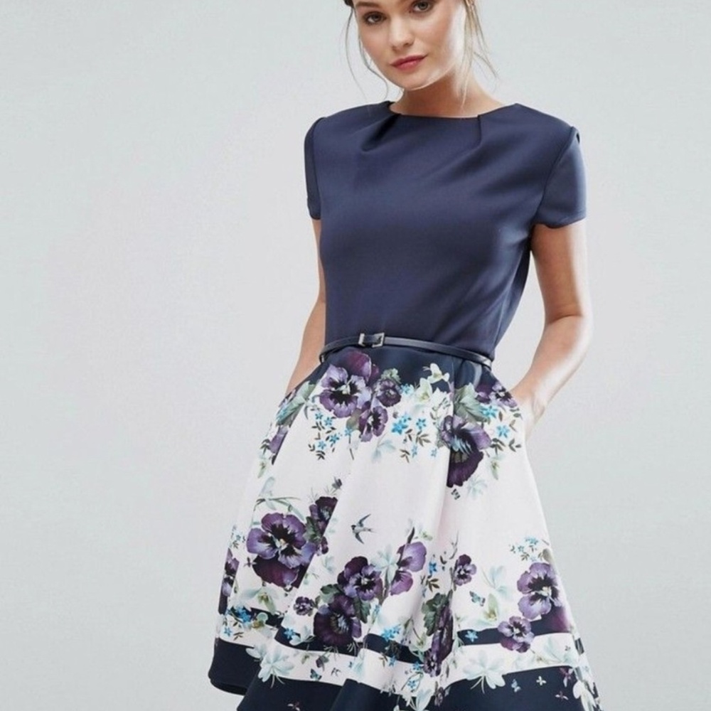 Ted Baker London Stefh Entangled Enchantment Skater Dress